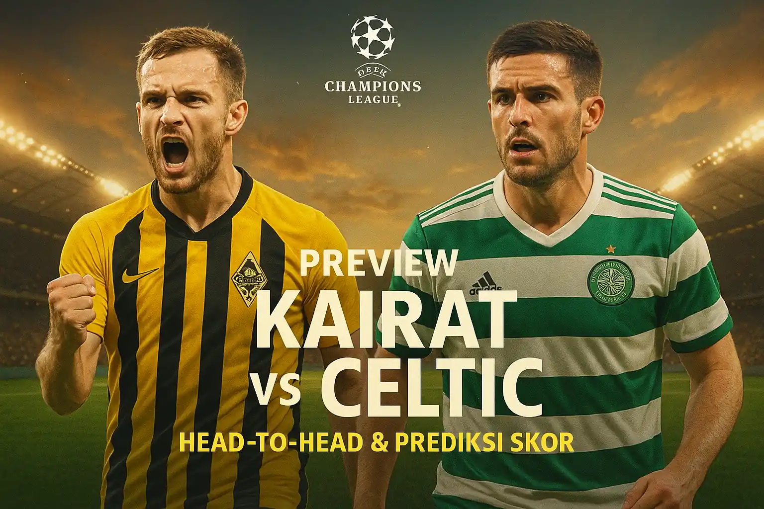 Preview Kairat vs Celtic: Head-to-Head & Prediksi Skor